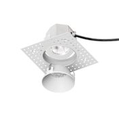 WAC Lighting Aether Color Changing 3-1/2" LED IC Rated Invisible Trim and New Construction Housing with Flood Beam Spread White