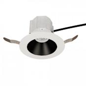 WAC Lighting Aether Color Changing 3-1/2" LED IC Rated Reflector Trim and New Construction Housing with Narrow Beam Spread Black White