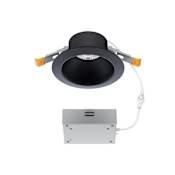 WAC Lighting Pop-in 5" Integrated LED Shower Recessed Trim and Remodel Housing- IC Rated and Airtight Black