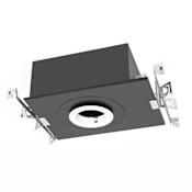 WAC Lighting Volta Chicago Plenum New Construction Housing for Round 4.5" Invisible Trim - Non-IC Rated and Airtight with Emergency Backup N/A