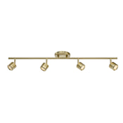 WAC Lighting Vector 4 Light 3000K High Output LED Fixed Rail Light Brushed Brass
