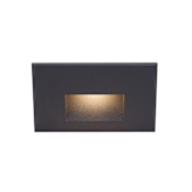 WAC Lighting LEDme 5" Wide LED Step and Wall Light with Lens Color Options - 120 Volt Black / Blue Lens