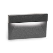 WAC Lighting 5" Wide Horizontal LED Step and Wall Light with Amber Lens - 120 Volt Black