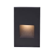 WAC Lighting Single WAC 120V Step Light 3" Wide 120V LED Step Light Black