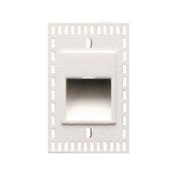 WAC Lighting Single WAC 120V Invisible Trim Step Light 3" Wide 120V LED Step Light White