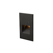 WAC Lighting Single WAC 120V Step Light 3" Wide 120V LED Step Light Black