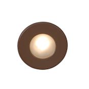 WAC Lighting LEDme 4" Tall LED Step and Wall Light with Clear Lens - 120 Volt Bronze