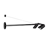 WAC Lighting Endurance 2 Light High Output LED Outdoor Sign Light with Adjustable Heads, Length, and Beam Spread Architectural Black / 3000K