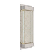 WAC Lighting Mythical Single Light 18" High Integrated LED Outdoor Wall Sconce Polished Nickel