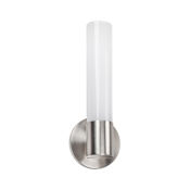 WAC Lighting Turbo 14" Tall LED Bathroom Sconce with an Acrylic Diffuser Brushed Nickel / 3000K