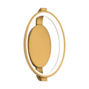 WAC Lighting Solitaire 14" Tall LED Wall Sconce Aged Brass