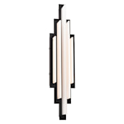WAC Lighting Nouveau 23" Tall Switchable Color Temperature LED Wall Sconce - Set to 3000K Black