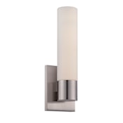 WAC Lighting Elementum 13-1/2" Tall Integrated LED Bathroom Sconce - 2700K Brushed Nickel