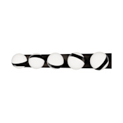 WAC Lighting Tripoli 5 Light 33" Wide LED Vanity Light Black