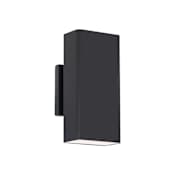WAC Lighting Edgey 10" Tall Switchable Color Temperature LED Wall Sconce - Set to 3000K Black