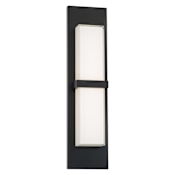 WAC Lighting Bandeau 22" Tall LED Outdoor Wall Sconce - Set to 3500K Black