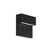 WAC Lighting Balance 6" Tall LED Outdoor Wall Sconce Set to 3000K Black