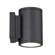 WAC Lighting Tube 6.5" Tall Double Light LED Outdoor Wall Sconce - 3000K & 2195 Lumens Black