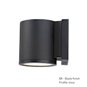 WAC Lighting Tube 5" Tall Single Light LED Outdoor Wall Sconce - 3000K & 1901 Lumens Black