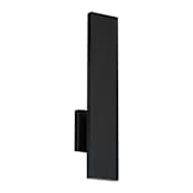WAC Lighting Stag 18" Tall LED Outdoor Wall Sconce Set to 4000K Black