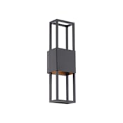 WAC Lighting Nightvision 16" Tall LED Outdoor Wall Sconce Black / Gold