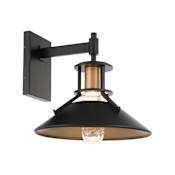 WAC Lighting Sleepless 15" Wide LED Outdoor Wall Sconce Black / Aged Brass