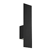 WAC Lighting Icon 2 Light 20" Tall LED Outdoor Wall Sconce Black