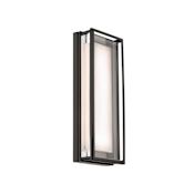 WAC Lighting Beech 16" Tall LED Outdoor Wall Sconce Black