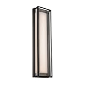 WAC Lighting Beech 24" Tall LED Outdoor Wall Sconce Black