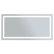 WarmlyYours 48" x 24" Rectangle Audrey LED Backlit Mirror
Glass