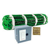 WarmlyYours WarmlyYours Embedded Electric Snow Melting Kit with 2’ x 15’ Heating Mat (120V) and WiFi Control Green