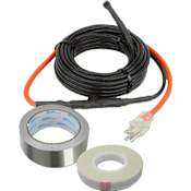 WarmlyYours 12' PRO-Tect DIY Plug-in Heating Cable Kit for Pipes, Constant Wattage (7W/ft), 120V N/A