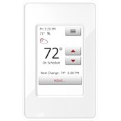 WarmlyYours nSpire Touch Programmable Radiant Floor Heating Thermostat with Floor Sensor White