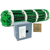 WarmlyYours WarmlyYours Embedded Electric Snow Melting Kit with 2’ x 10’ Heating Mat (120V) and WiFi Control Green