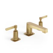 Watermark H-Line 115 1.2 GPM Widespread Bathroom Faucet with Pop-Up Drain Assembly Aged Brass (Living)
