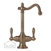 Waterstone Annapolis 1.1 GPM Hot / Cold Water Dispenser Faucet with Lever Handles Antique Brass