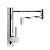 Waterstone Hunley 1.75 GPM Single Hole Kitchen Faucet with Lever Handle - 18" Spout Chrome