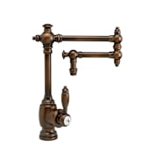 Waterstone Towson 1.75 GPM Single Hole Kitchen Faucet with Lever Handle - 12" Spout Distressed American Bronze