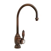 Waterstone Hampton 1.75 GPM Single Hole Prep Faucet with Lever Handle American Bronze