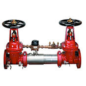 Watts 8" Stainless Steel Double Check Detector Assembly with OSY Shutoff Valves and Gallons per Minute Meter N/A