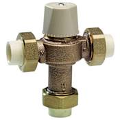 Watts 1/2" Lead Free Thermostatic Mixing Valve with Cpvc End Connections and Adjustable 80-120 Degrees Fahrenheit Outlet N/A