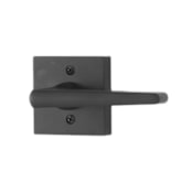 Weslock Philtower Single One Side Non-Turning Dummy Door Lever with Square Rose from the Transitional Collection Matte Black