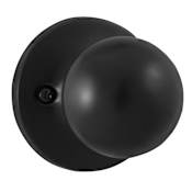 Weslock Hudson Non-Turning One-Sided Dummy Door Knob with Round Rose Matte Black