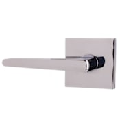 Weslock Philtower Passage Door Lever Set with Square Rose from the Transitional Collection Bright Chrome
