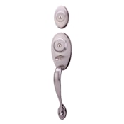 Weslock Lexington Series Double Cylinder Handleset from the Traditionale Collection Satin Nickel