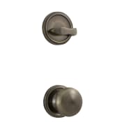Weslock Single Cylinder Interior Pack Featuring an Impresa Knob from the Traditionale Collection Antique Brass