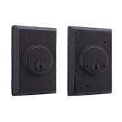 Weslock Solid Bronze Grade 2 Double Cylinder Square Deadbolt from the Molten Bronze Collection Oil Rubbed Bronze