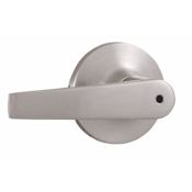 Weslock Bristol Privacy Door Lever Set with Reliant Rose from the Premiere Essentials Collection Satin Nickel