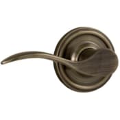 Weslock Left Handed Dummy Interior Pack Featuring a Bordeau Lever from the Traditionale Collection Antique Brass