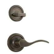 Weslock Left Handed Single Cylinder Interior Pack Featuring a Bordeau Lever from the Traditionale Collection Antique Brass